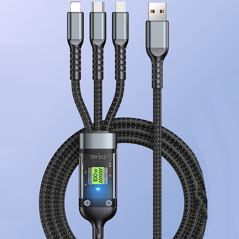 Frendorf | Transparentes, leuchtendes 3-in-1-Superschnellladekabel