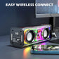Frendorf | [bestes Geschenk] Transparenter Bluetooth-Lautsprecher mit Ambientebeleuchtung