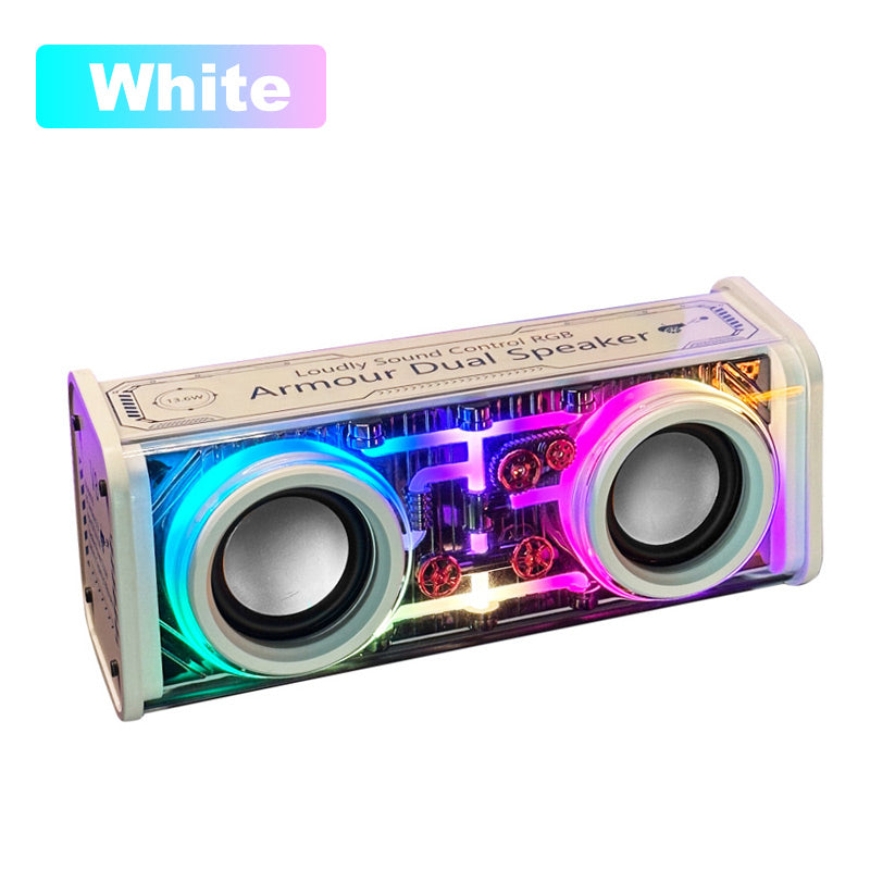 Frendorf | [bestes Geschenk] Transparenter Bluetooth-Lautsprecher mit Ambientebeleuchtung