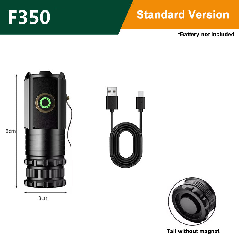 Frendorf | Mini Flash Super Power Taschenlampe - Kompakte, leistungsstarke Taschenlampe mit hoher Leuchtkraft