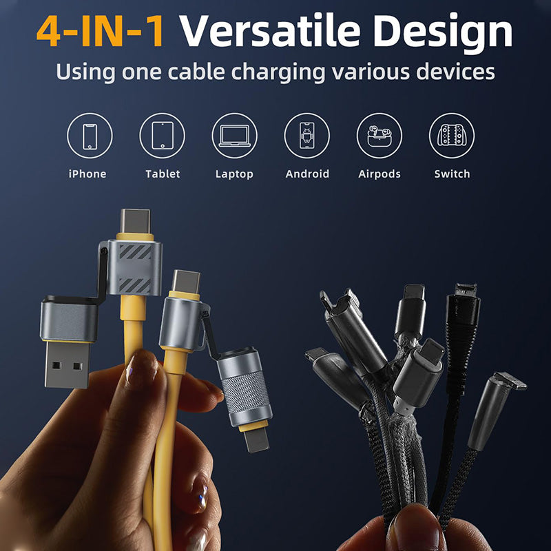 Frendorf | 4-in-1 Multi-Funktions-Ladekabel - 120W Schnellladung