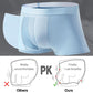 Frendorf | 4 Stück Herren Eis-Satin Antibakterielle Atmungsaktive Boxershorts