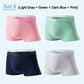 Frendorf | 4 Stück Herren Eis-Satin Antibakterielle Atmungsaktive Boxershorts