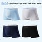 Frendorf | 4 Stück Herren Eis-Satin Antibakterielle Atmungsaktive Boxershorts
