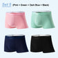 Frendorf | 4 Stück Herren Eis-Satin Antibakterielle Atmungsaktive Boxershorts