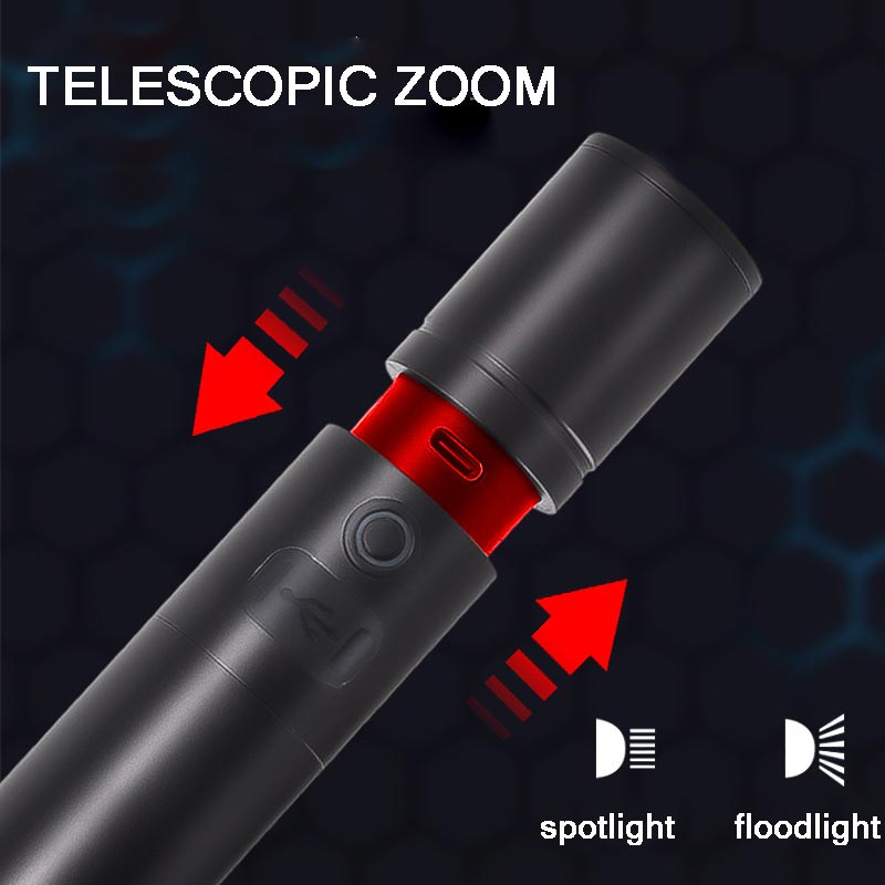 Frendorf | Multifunktionale weiße Laser-LED-Taschenlampe