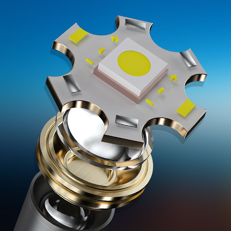 Frendorf | Multifunktionale weiße Laser-LED-Taschenlampe