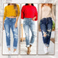 Frendorf | Zerrissene Jeans mit Distressed-Effekt und Bauchkontrolle