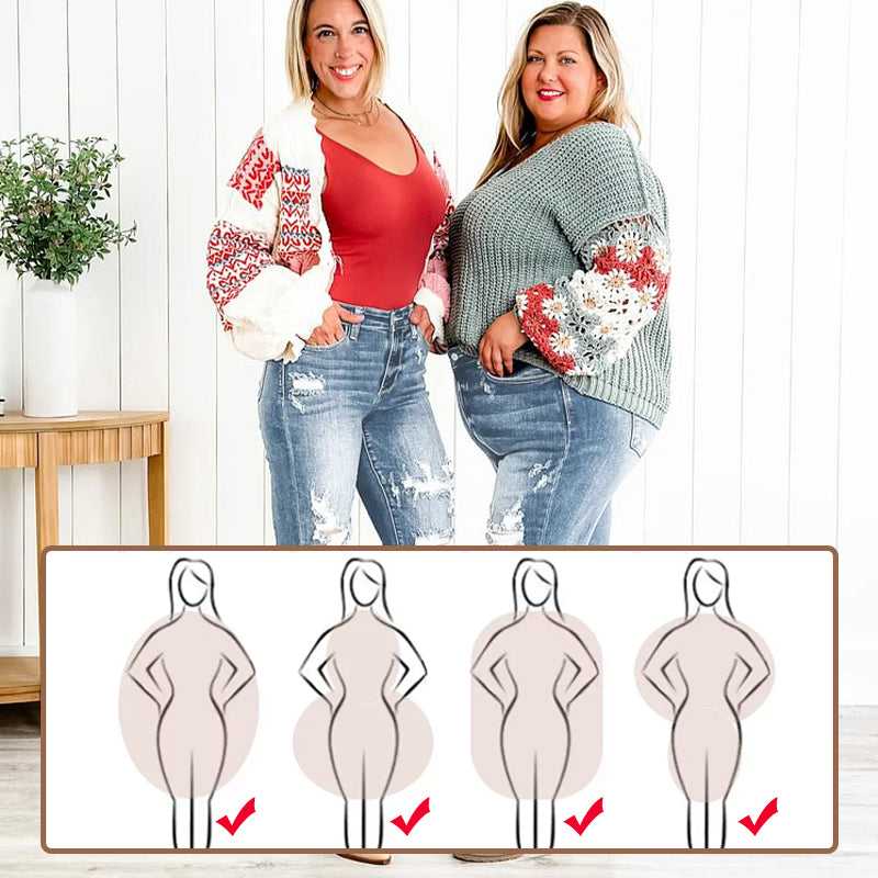 Frendorf | Zerrissene Jeans mit Distressed-Effekt und Bauchkontrolle