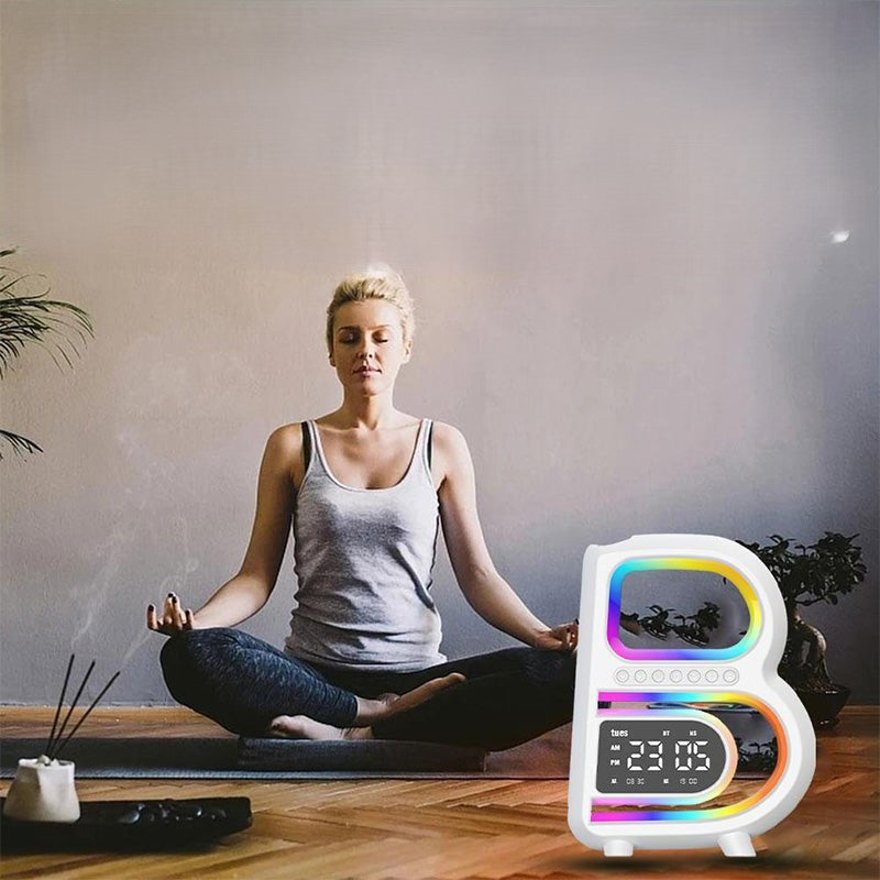 Frendorf | BeatGlow - Intelligenter Wecker mit RGB-Licht und kabellosem Lautsprecher