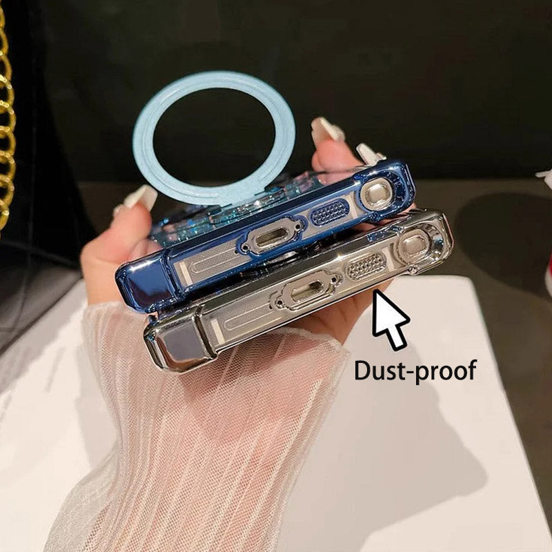 Frendorf | Magnetisches Glitzermobil mit Farbverlauf Handytaschen für Samsung S22/23/24