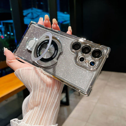 Frendorf | Magnetisches Glitzermobil mit Farbverlauf Handytaschen für Samsung S22/23/24