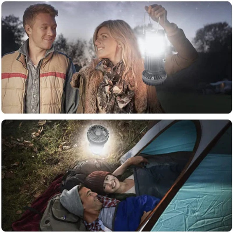 Frendorf | 2-in-1 Abenteuer Solarlicht & Tragbarer Ventilator