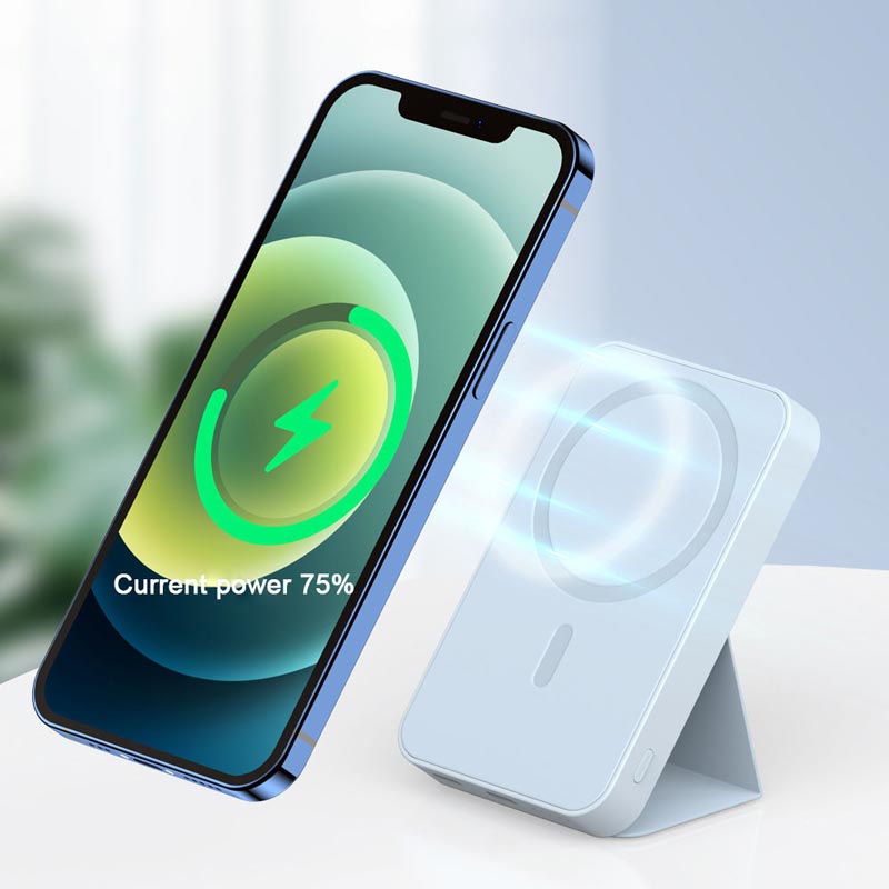 Frendorf | Mini tragbare drahtlose magnetische Powerbank mit Ständer
