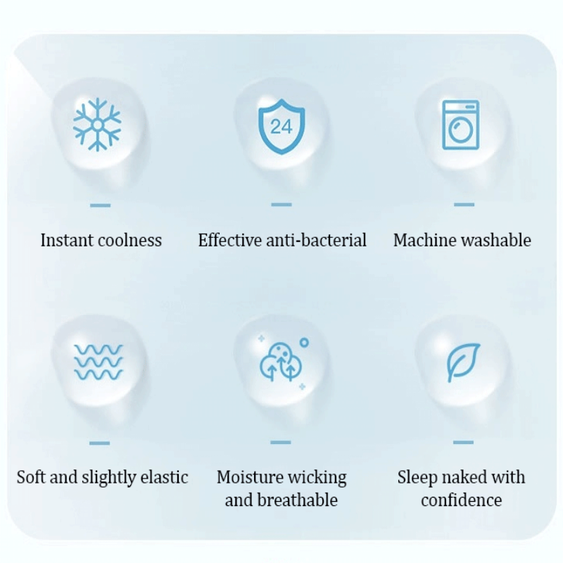 Frendorf | ❄️Sommerliches Anti-Falten-Sofakissen aus Eisseide🛋️