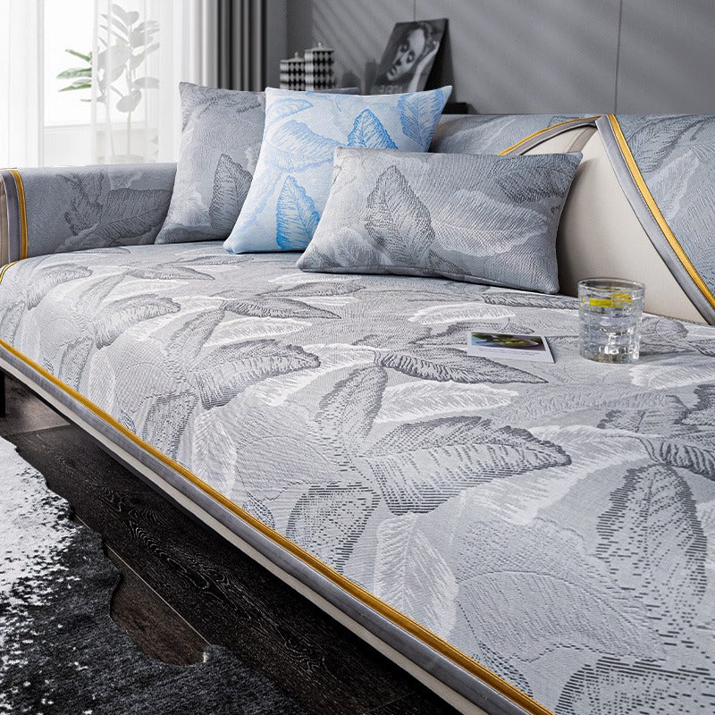 Frendorf | ❄️Sommerliches Anti-Falten-Sofakissen aus Eisseide🛋️