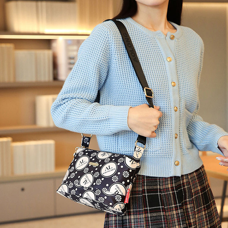 Frendorf | Bedruckte Umhängetasche mit mehreren Fächern für Damen