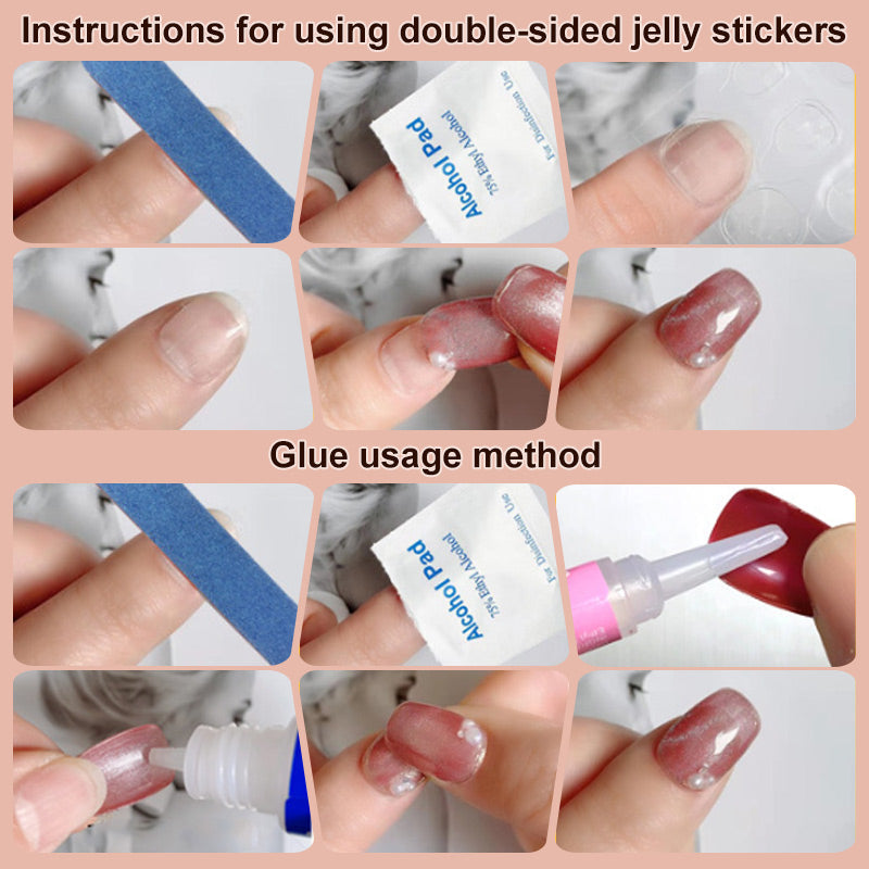 Frendorf | 14 Blätter quadratische Zehennägel zum Aufkleben