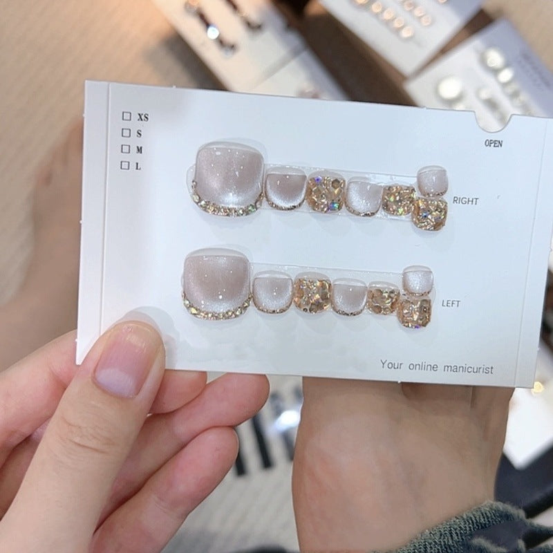 Frendorf | 14 Blätter quadratische Zehennägel zum Aufkleben