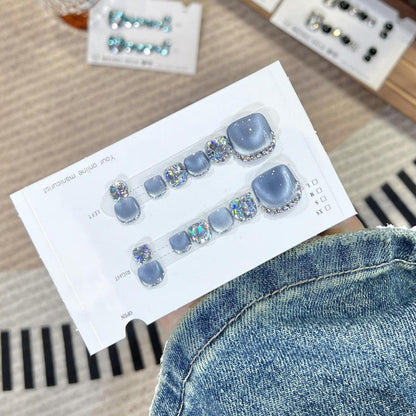 Frendorf | 14 Blätter quadratische Zehennägel zum Aufkleben