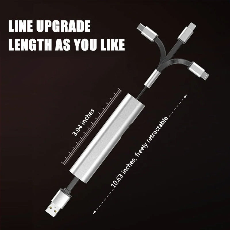 Frendorf | 3 in 1 Multifunktionales Teleskop-Ladekabel