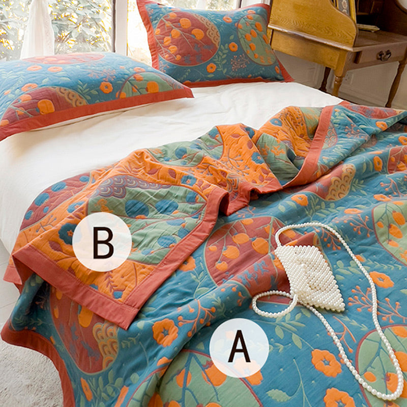 Frendorf | Multifunctional Two-Sided and Printed Cotton Towel Blanket