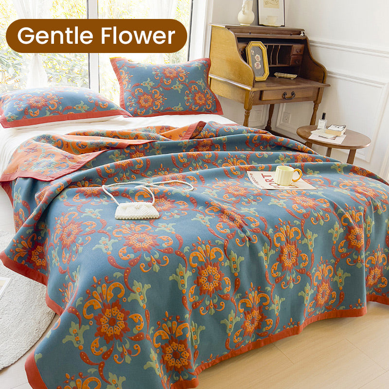 Frendorf | Multifunctional Two-Sided and Printed Cotton Towel Blanket