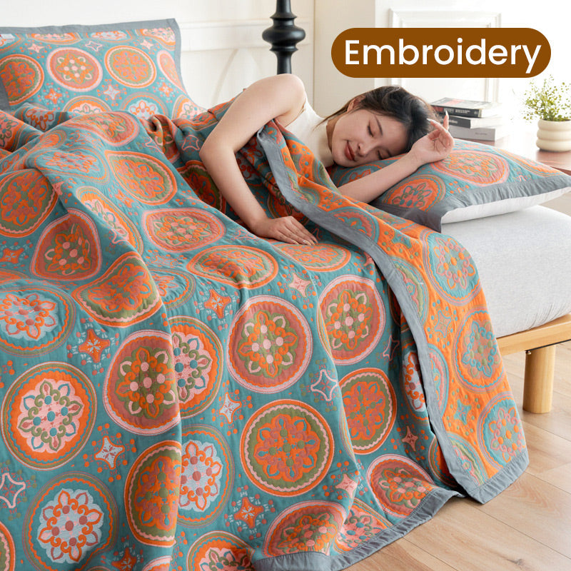 Frendorf | Multifunctional Two-Sided and Printed Cotton Towel Blanket