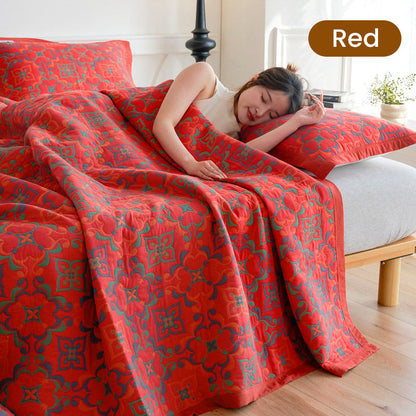 Frendorf | Multifunctional Two-Sided and Printed Cotton Towel Blanket