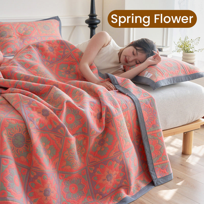 Frendorf | Multifunctional Two-Sided and Printed Cotton Towel Blanket