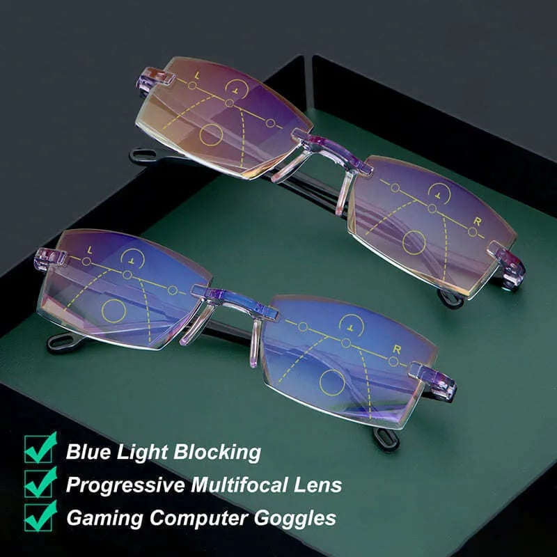 High Hardness Anti-Blau Progressive Fern-und Nahbereich Dual-Use Lesebrille