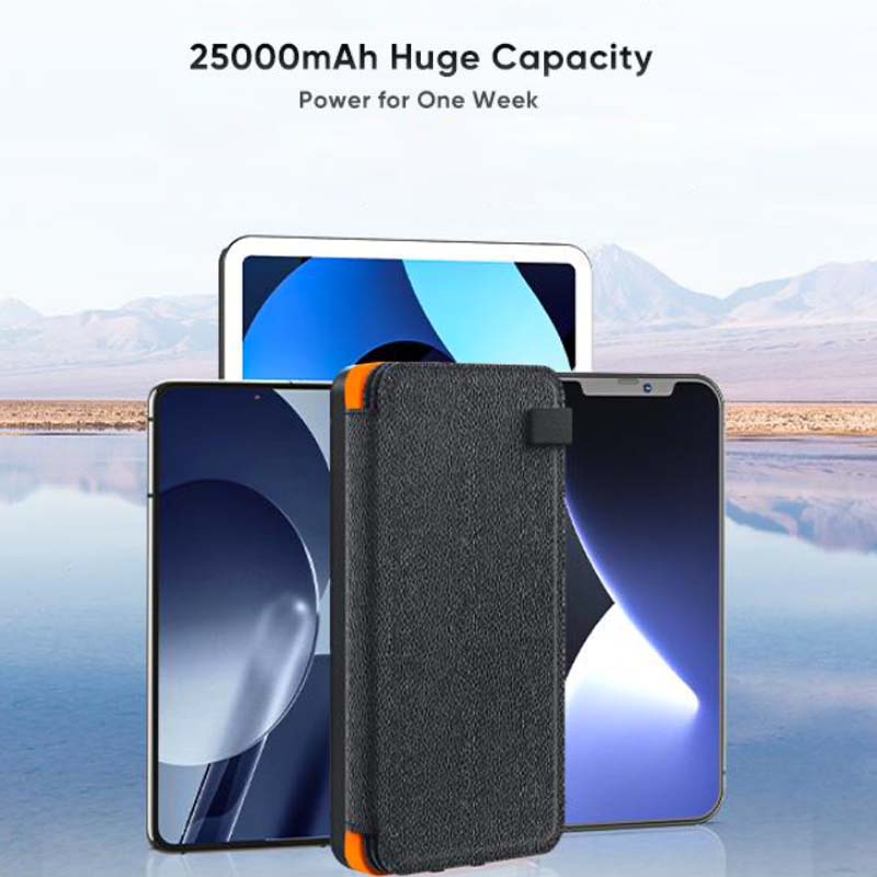 Frendorf | 25000mAh Hochleistungs-Solar-Powerbank - Schnellladung