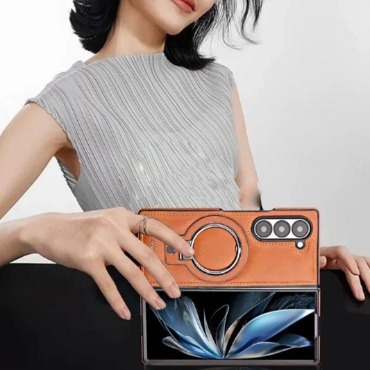 Frendorf | Premium PU-Leder magnetische Hülle mit Standfuß für Samsung Fold 3/4/5/6