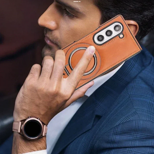 Frendorf | Premium PU-Leder magnetische Hülle mit Standfuß für Samsung Fold 3/4/5/6