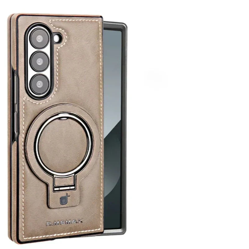 Frendorf | Premium PU-Leder magnetische Hülle mit Standfuß für Samsung Fold 3/4/5/6