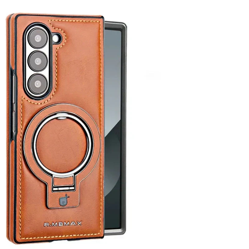 Frendorf | Premium PU-Leder magnetische Hülle mit Standfuß für Samsung Fold 3/4/5/6