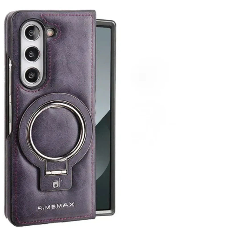 Frendorf | Premium PU-Leder magnetische Hülle mit Standfuß für Samsung Fold 3/4/5/6