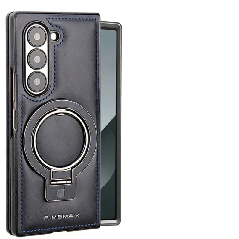 Frendorf | Premium PU-Leder magnetische Hülle mit Standfuß für Samsung Fold 3/4/5/6