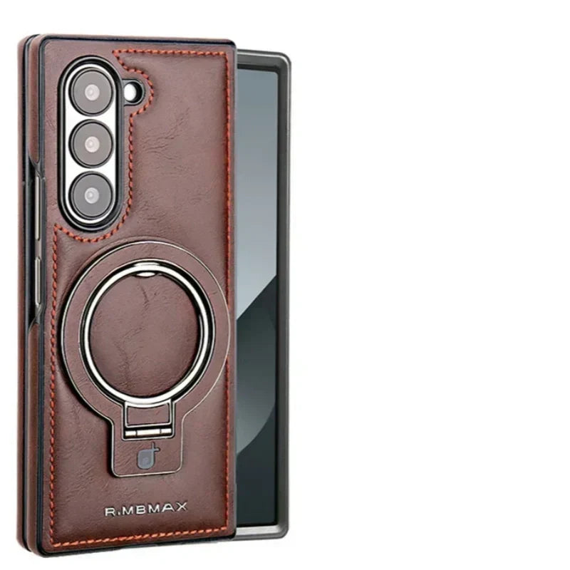 Frendorf | Premium PU-Leder magnetische Hülle mit Standfuß für Samsung Fold 3/4/5/6