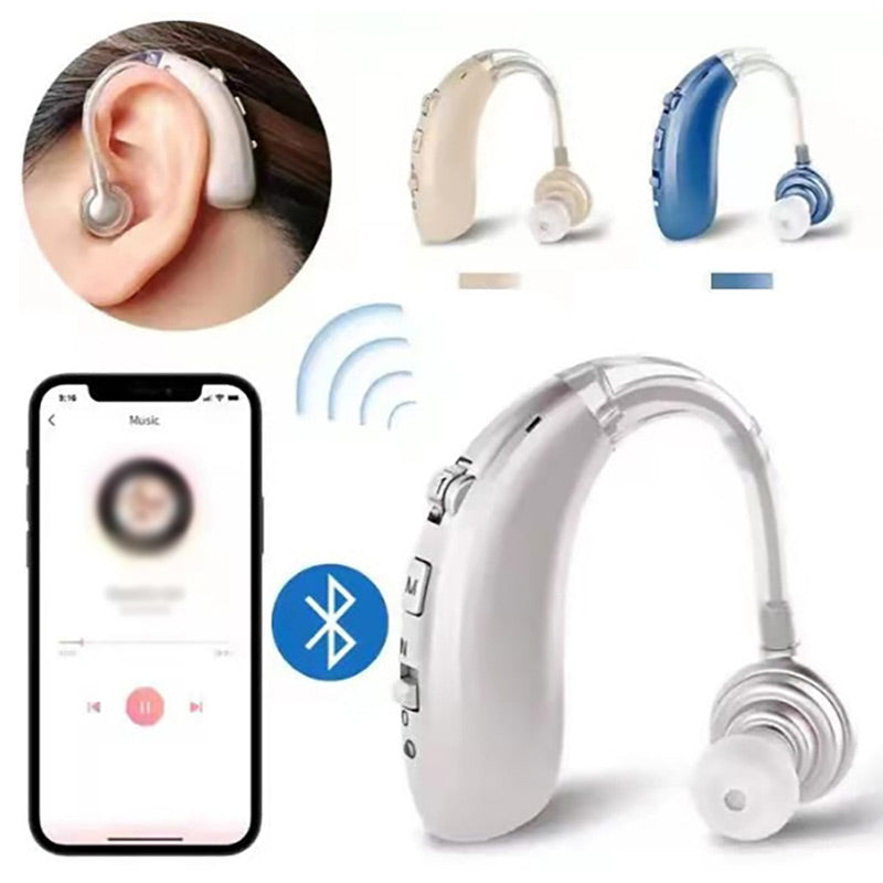 Frendorf | USB wiederaufladbares Bluetooth Hörgerät Kopfhörer für Senioren