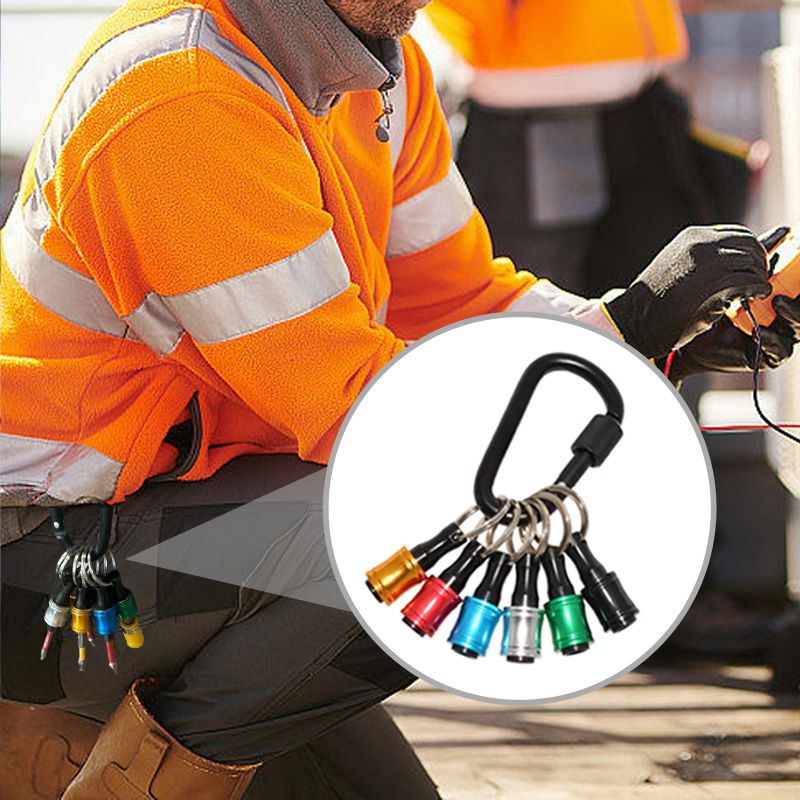 Frendorf | 1/4" Sechskantschraubendreher-Bit-Halter Schlüsselringe