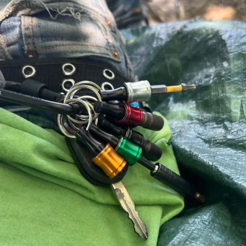 Frendorf | 1/4" Sechskantschraubendreher-Bit-Halter Schlüsselringe