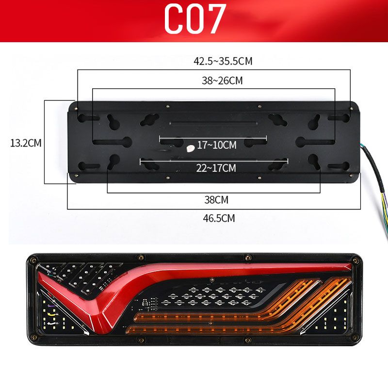 Frendorf | 2 leistungsstarke LED-Rücklichter für Lastwagen
