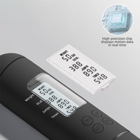 Frendorf | Batteriebetriebene Springseil mit Zähler und Gewichtsbällen