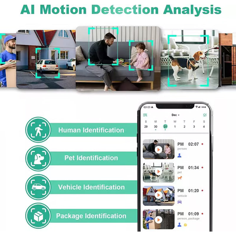 Frendorf | Solarbetriebene Überwachungskamera - drahtlose WiFi IP-Kamera