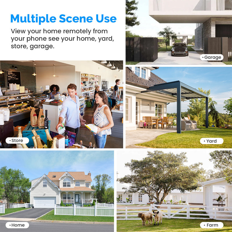 Frendorf | Solarbetriebene Überwachungskamera - drahtlose WiFi IP-Kamera