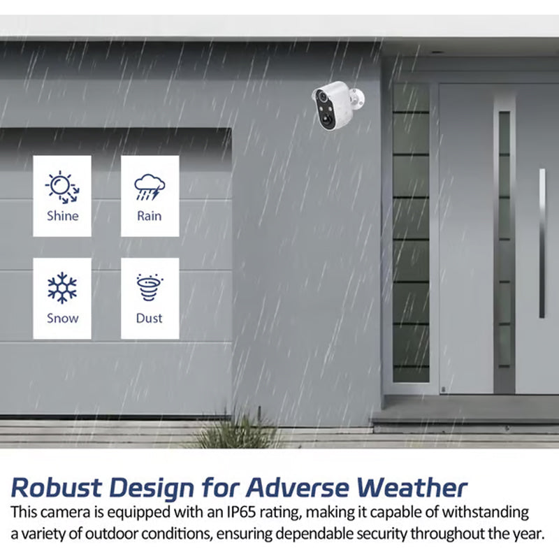 Frendorf | Solarbetriebene Überwachungskamera - drahtlose WiFi IP-Kamera