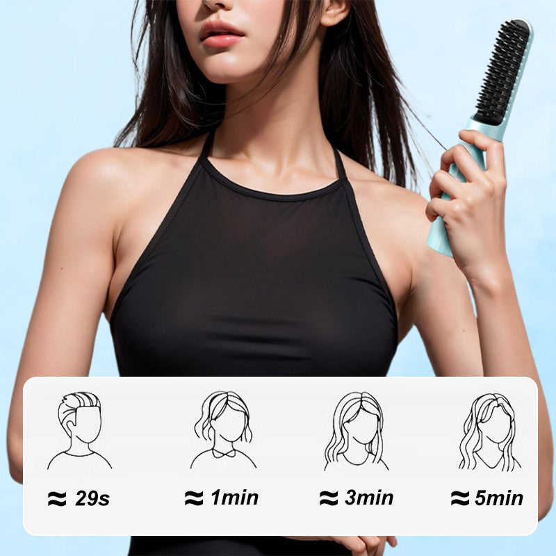 Frendorf | 2-in-1 Haarkamm - Effizientes Glätten und Locken für Perfektes Styling