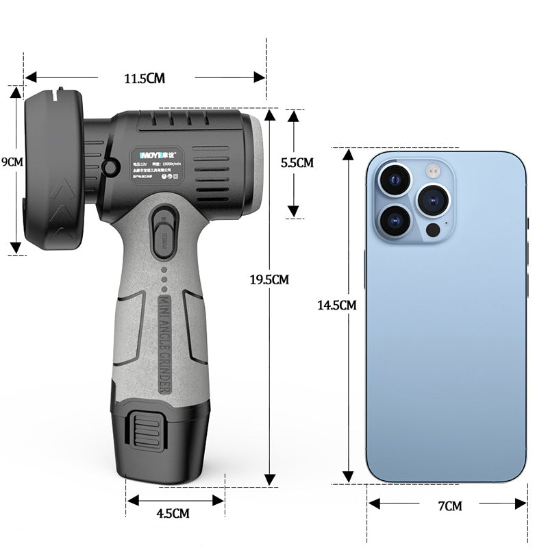 Frendorf | 12V Mini-Winkelschleifer mit Trennscheibe