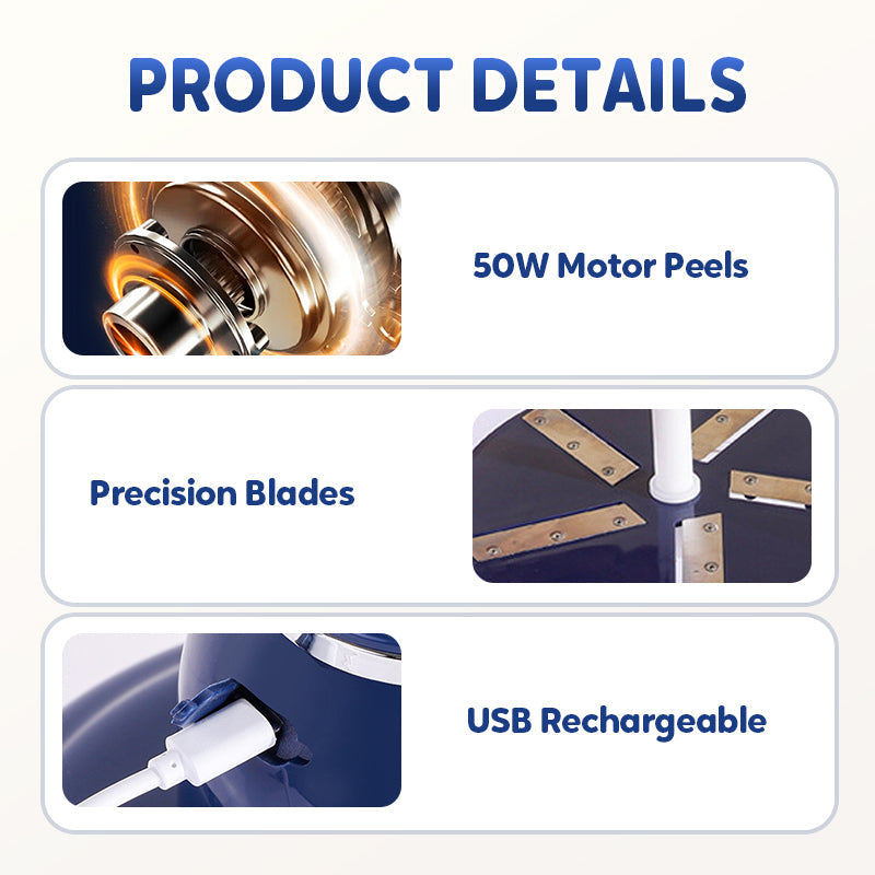 Frendorf | PeelMaster – Tragbarer automatischer Obst- & Gemüseschäler